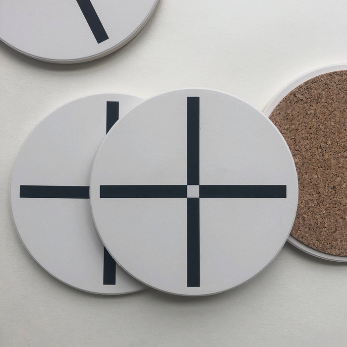 Plus Stone Ceramic Coaster Set