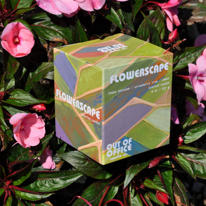 FLOWERSCAPE Lemon Blossom + Amber Candle