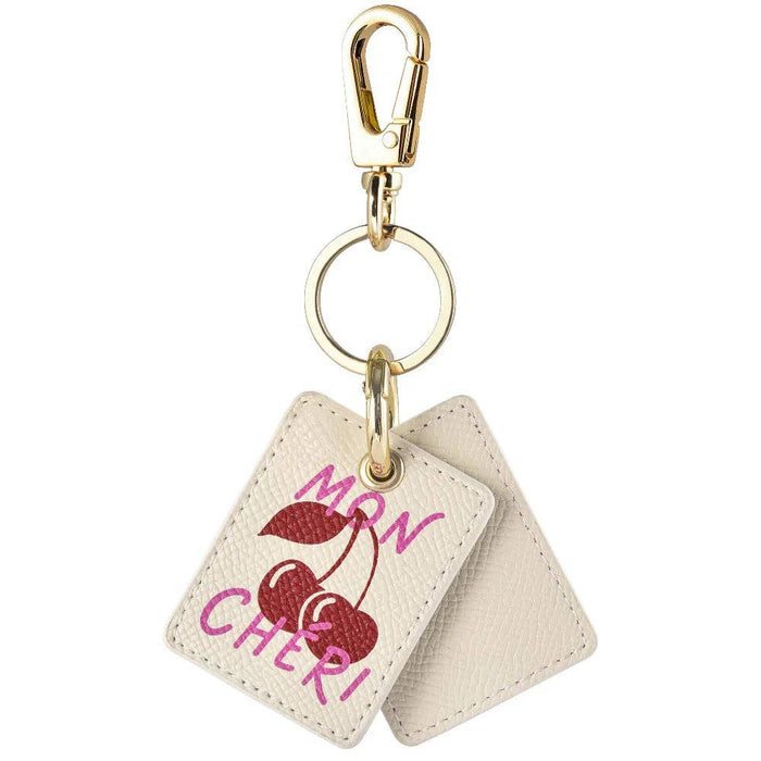 Mirrored Leather Bag Charm for Airtag®