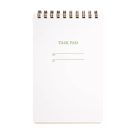 White task pad with 'Task Pad' text on a white background
