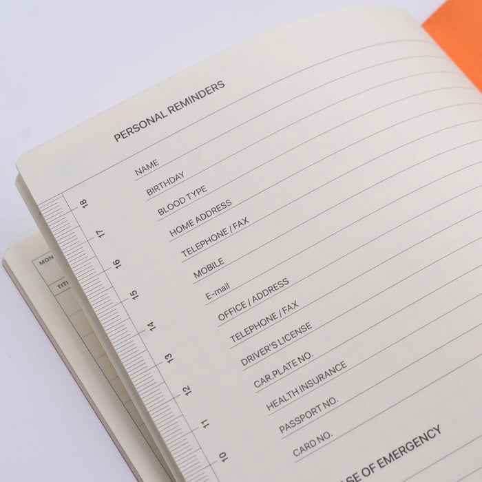 Laconic Style Notebook A5 Gantt Chart