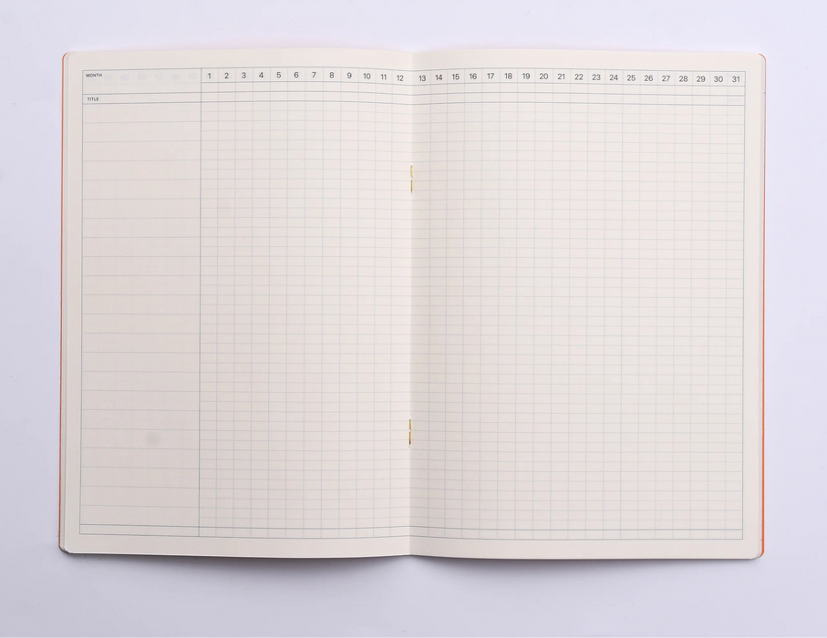 Laconic Style Notebook A5 Gantt Chart