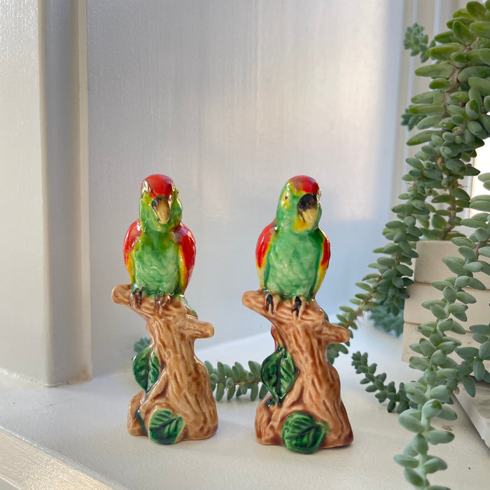 Vintage Parrot Salt & Pepper Shakers