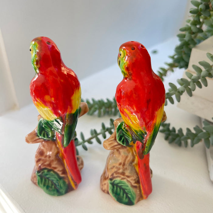 Vintage Parrot Salt & Pepper Shakers