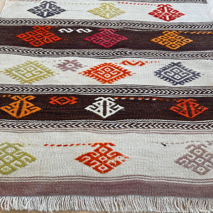 Vintage Yomut Kilim Rug