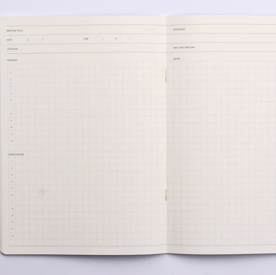 Laconic Style Notebook A5 Meeting