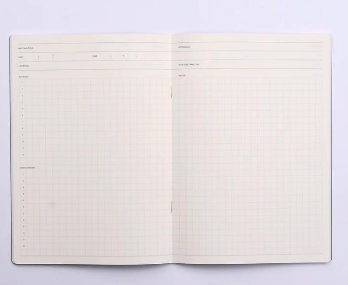 Laconic Style Notebook A5 Meeting