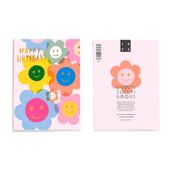 Smiley Birthday Greeting Card