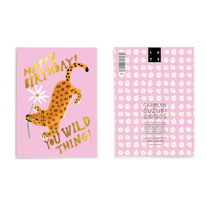 Wild Child Birthday Card