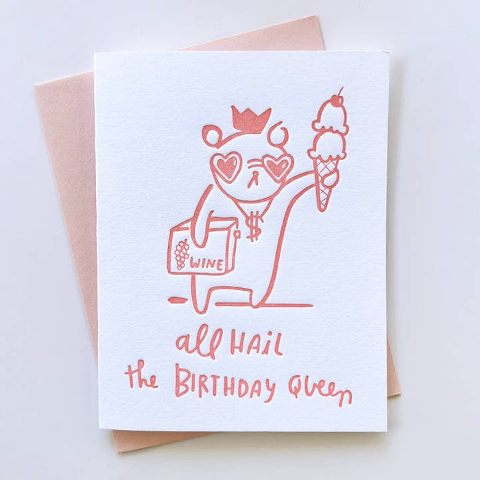Birthday Queen Greeting Card
