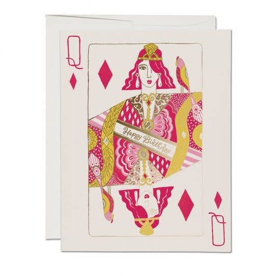 Queen of Diamonds Greeting Card