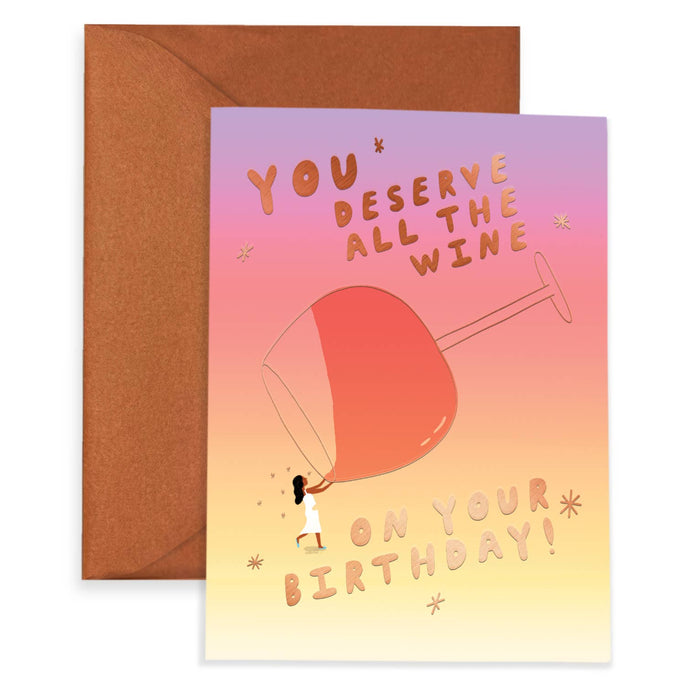 All The Wine Greeting Card