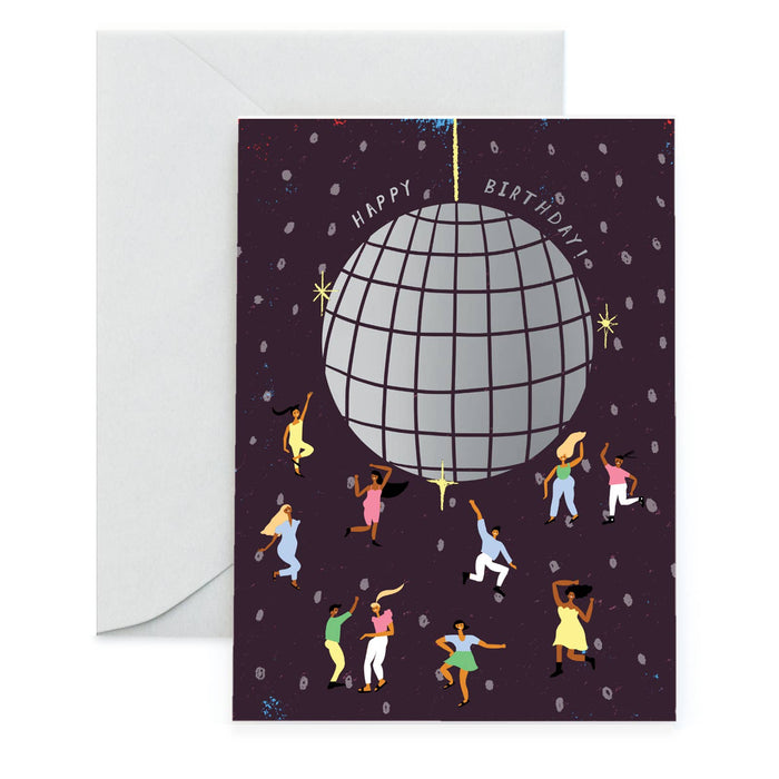 Disco Ball Birthday Greeting Card